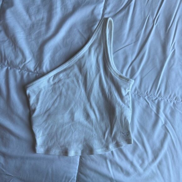 PINK Victoria's Secret White Ribbed Top, XXS - Picture 6 of 6